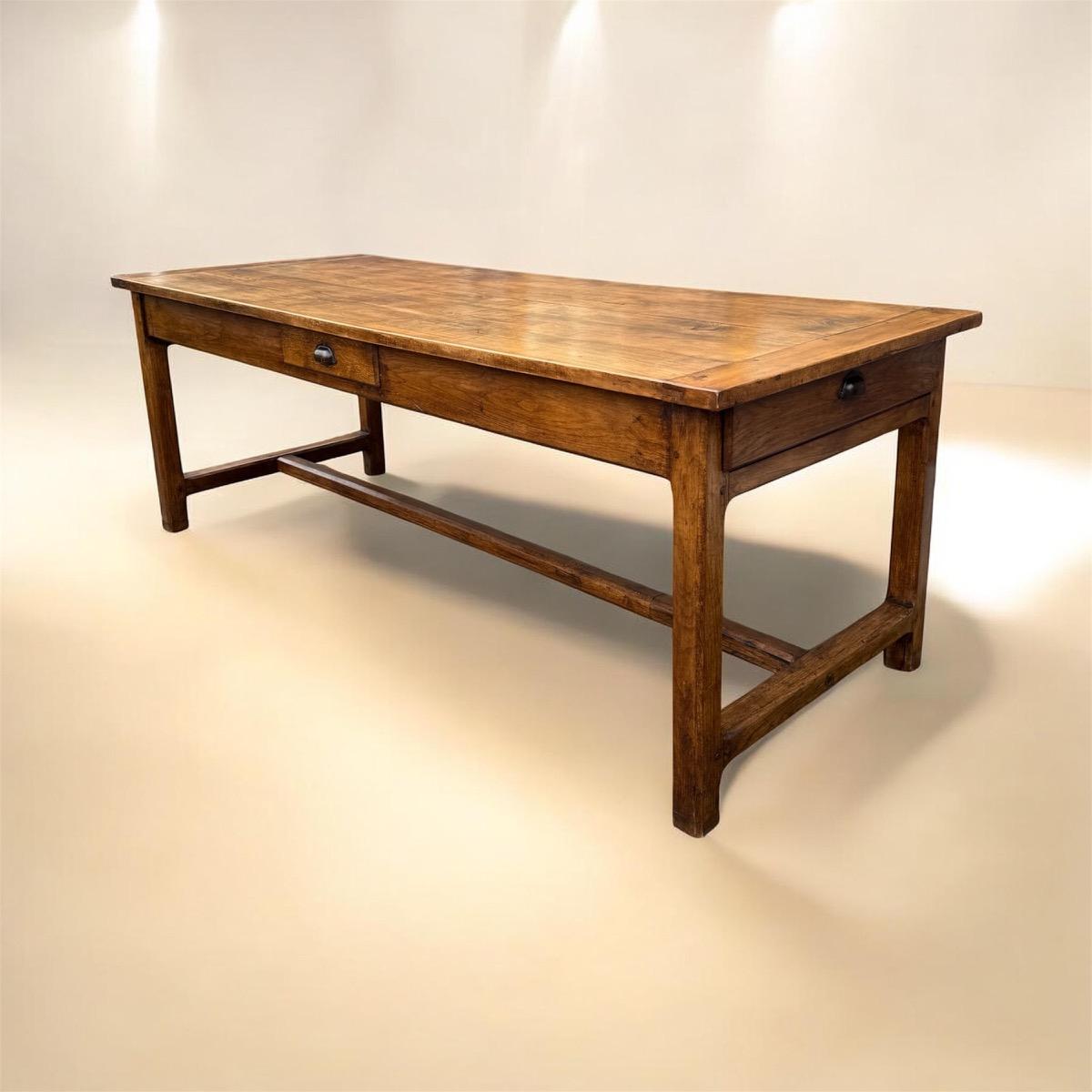 French farmhouse table in oak