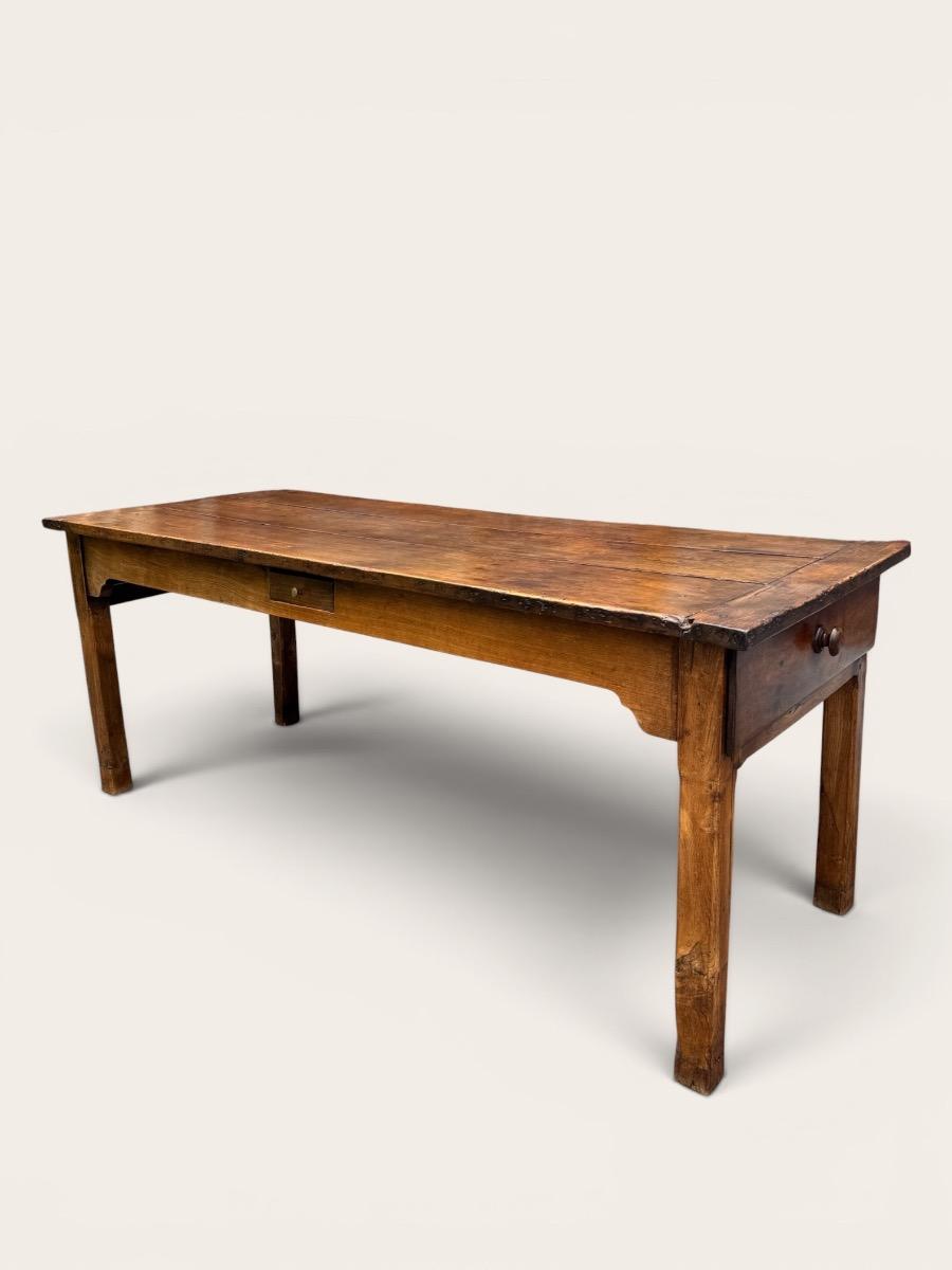 French farmhouse table in fruit wood 200 cm