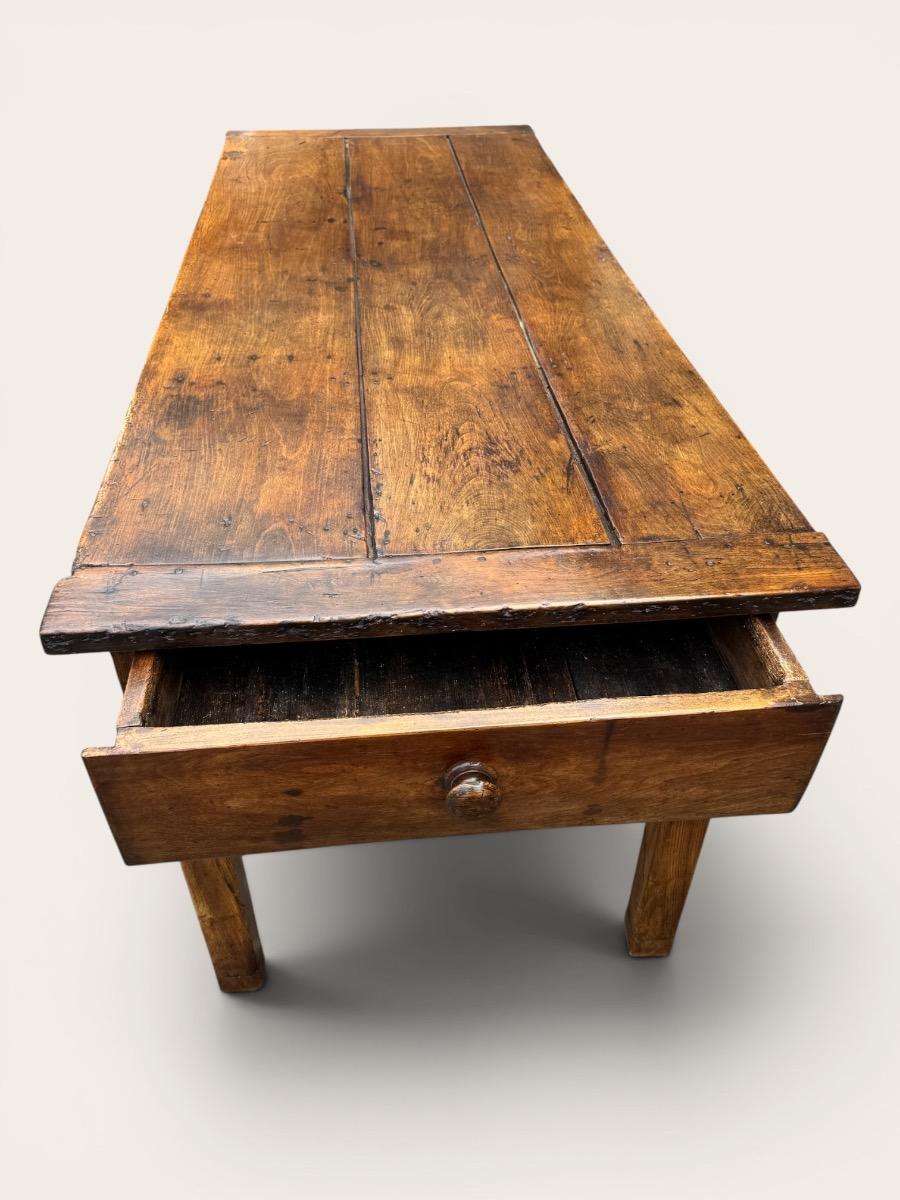 French farmhouse table in fruit wood 200 cm