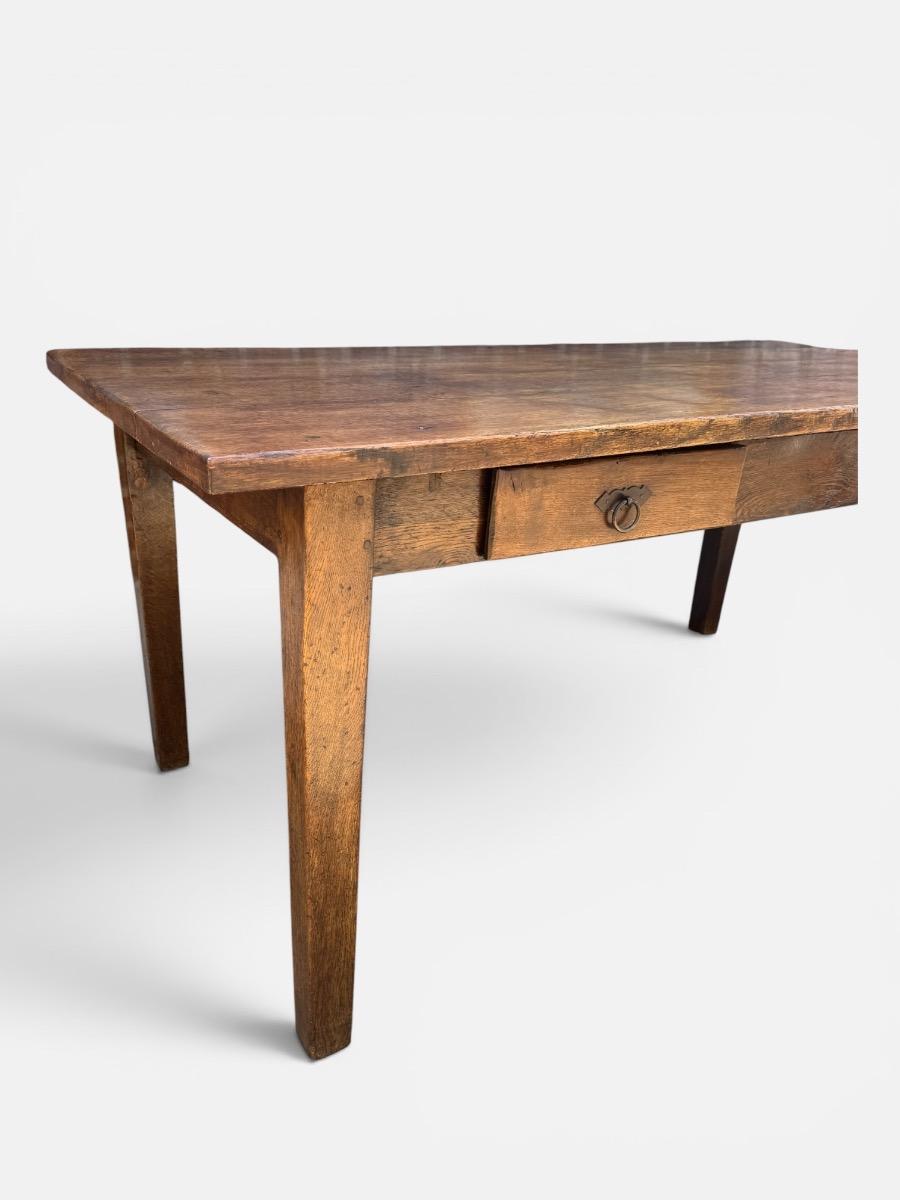 French farmhouse table in oak