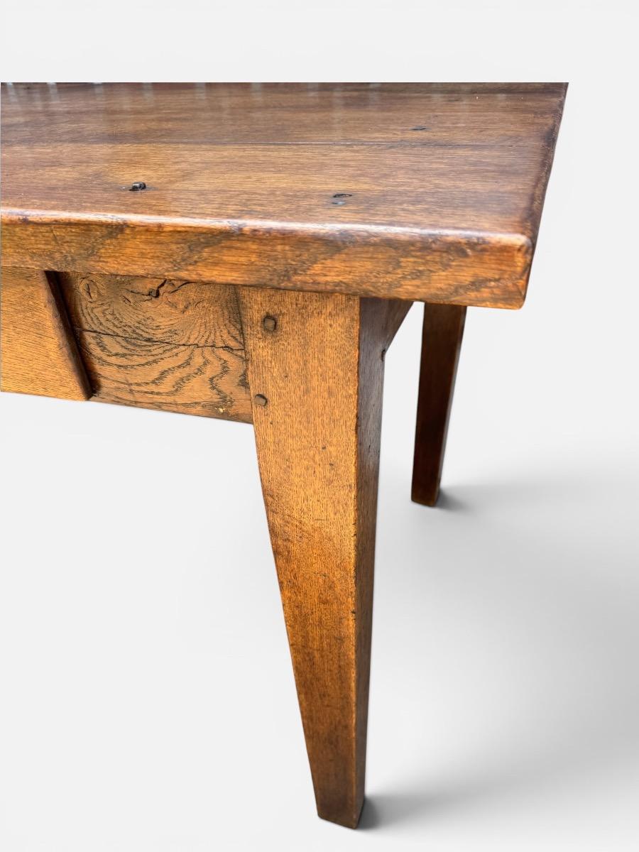 French farmhouse table in oak