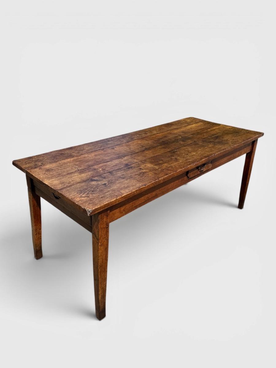 French farmhouse Table in oak ca 1800 200 cm