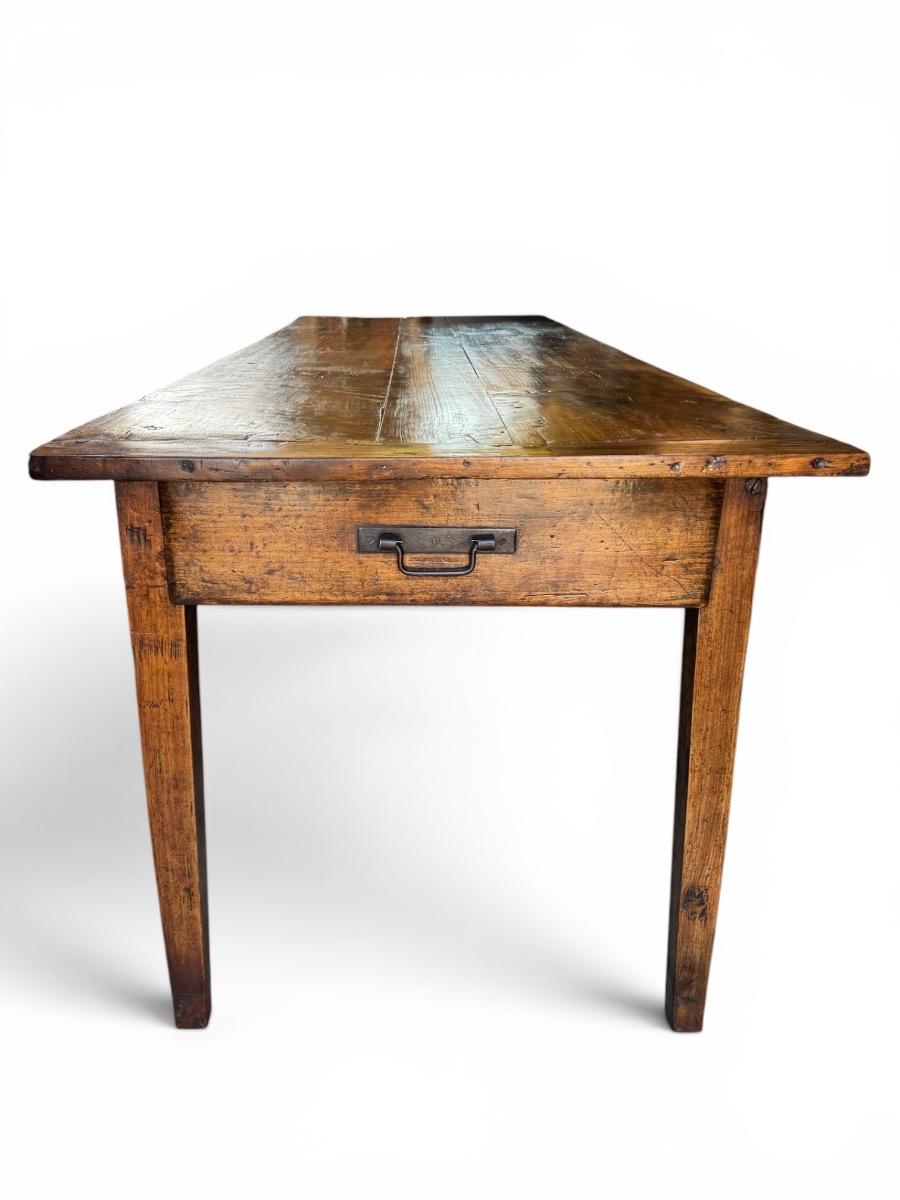 French farmhouse table in poplar wood 242 cm