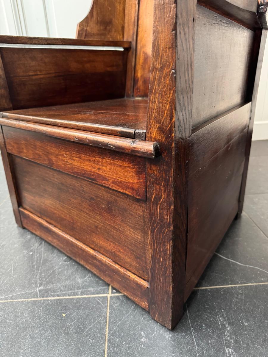 Oak and fruit wood lambing chair ca 1800