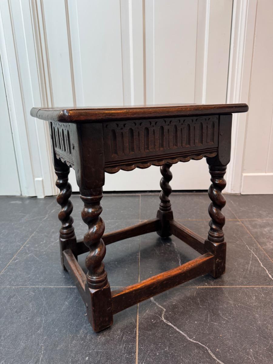 Oak joint stool 18th century 