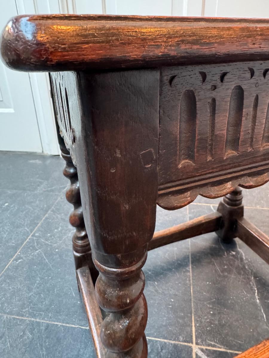 Oak joint stool 18th century 