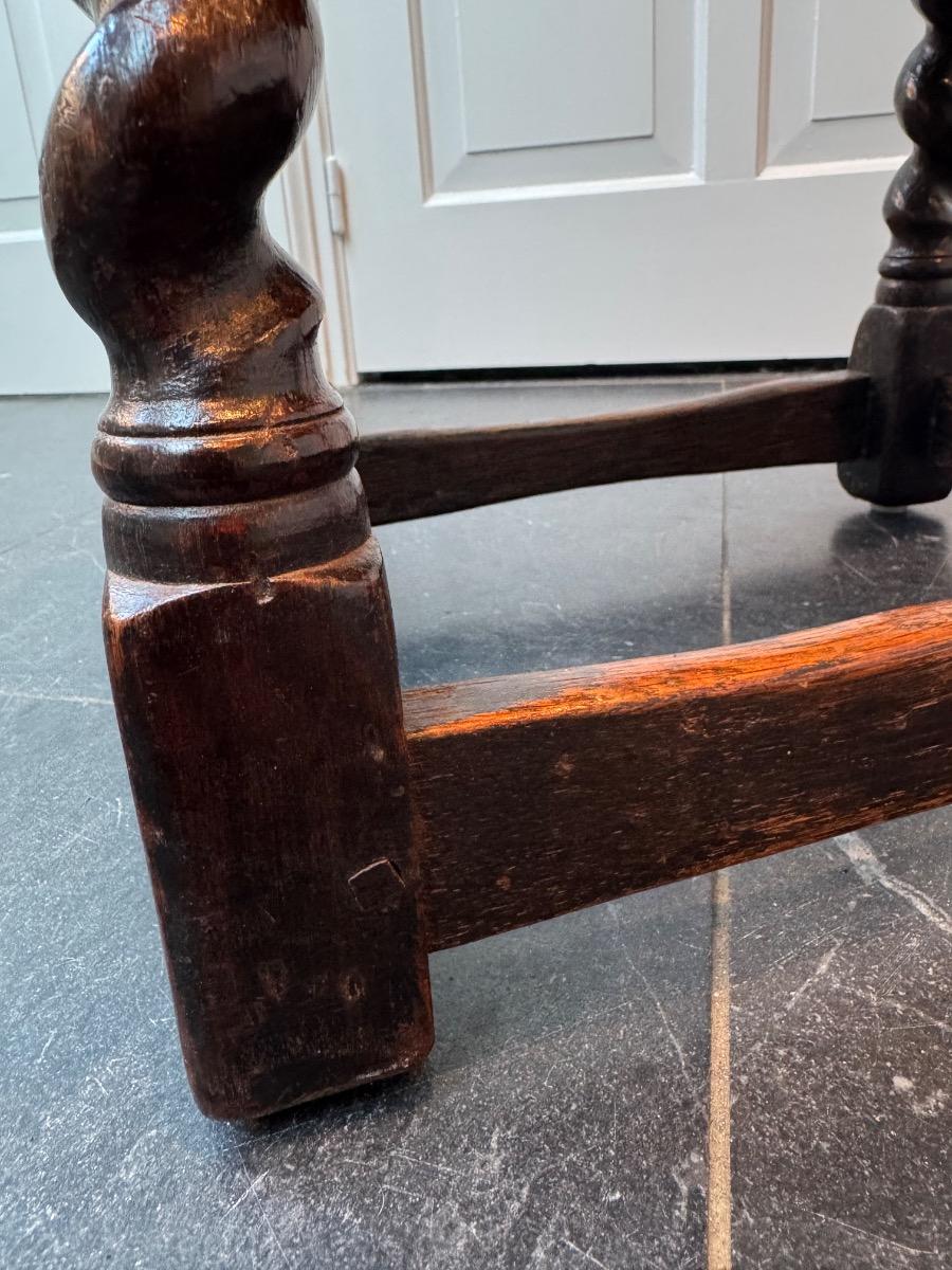 Oak joint stool 18th century 