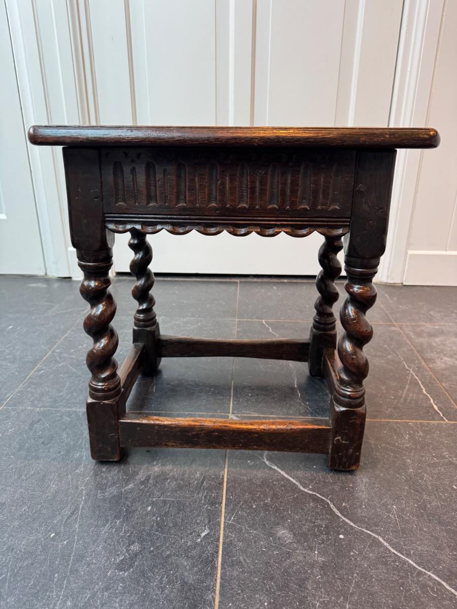 Oak joint stool 18th century 