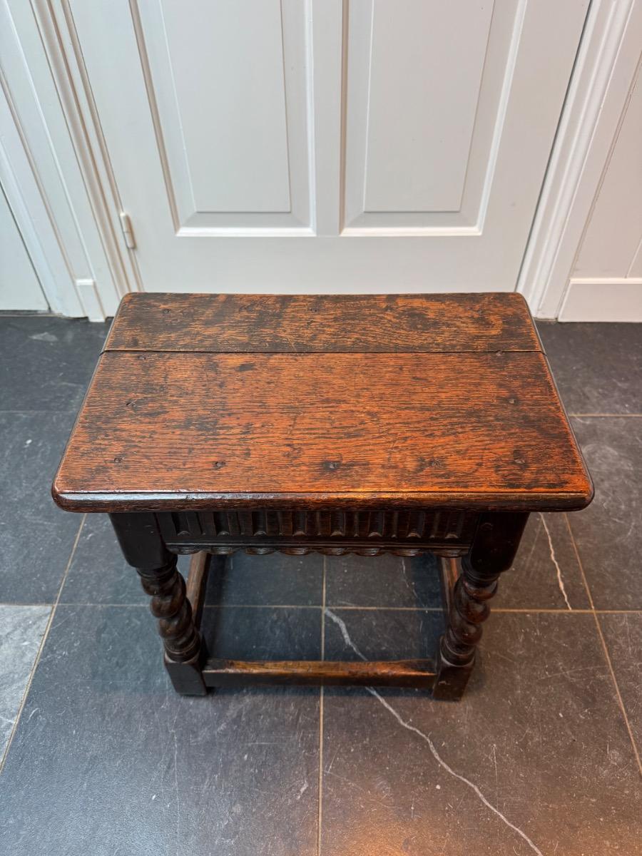 Oak joint stool 18th century 