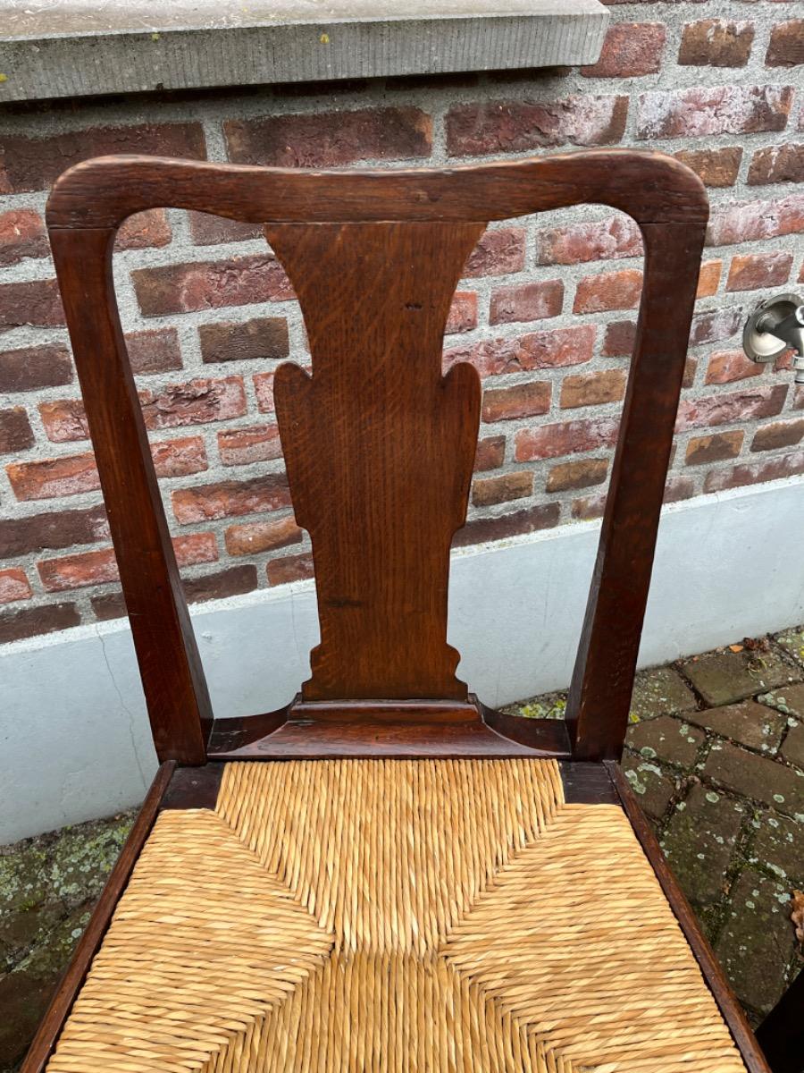 Set van 4 Engelse stoelen 18e eeuw 