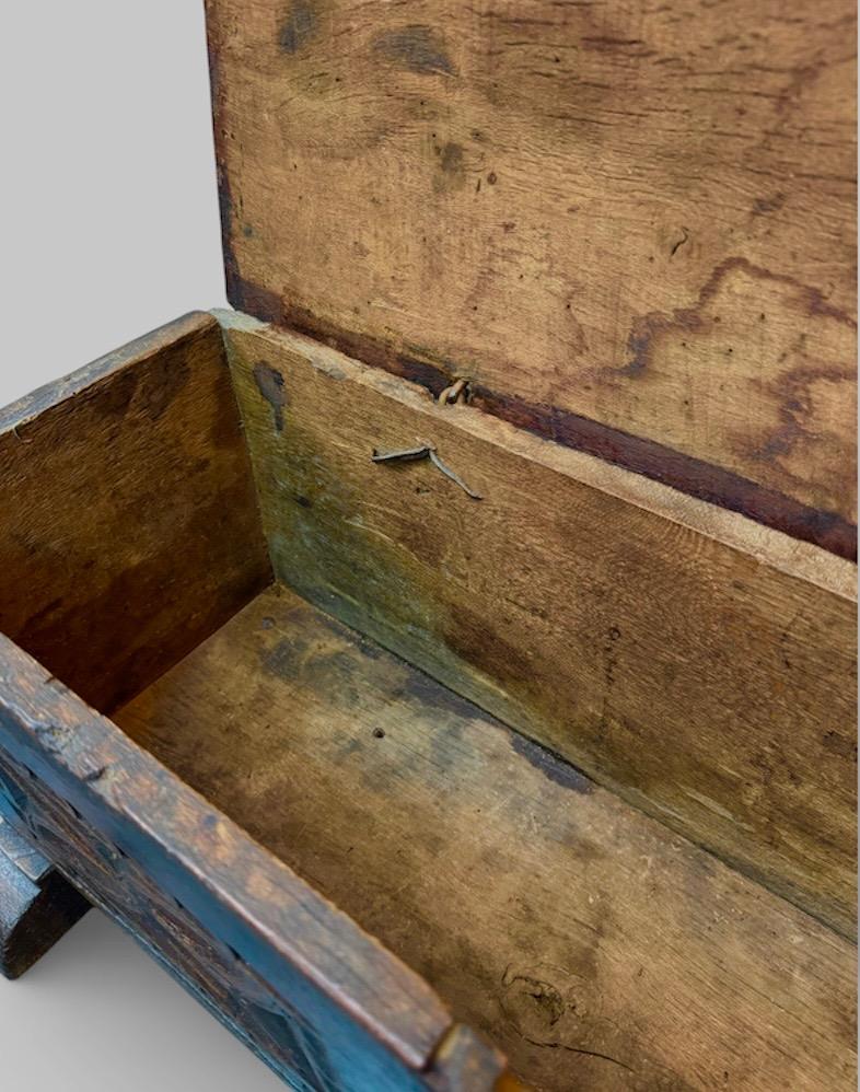 Spanish walnut coffer ca 1600