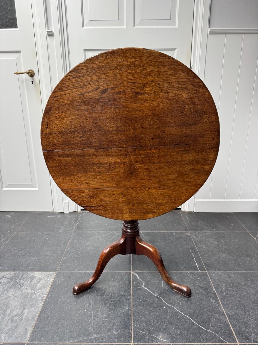 Tilttop tafel eikenhout ca 1780