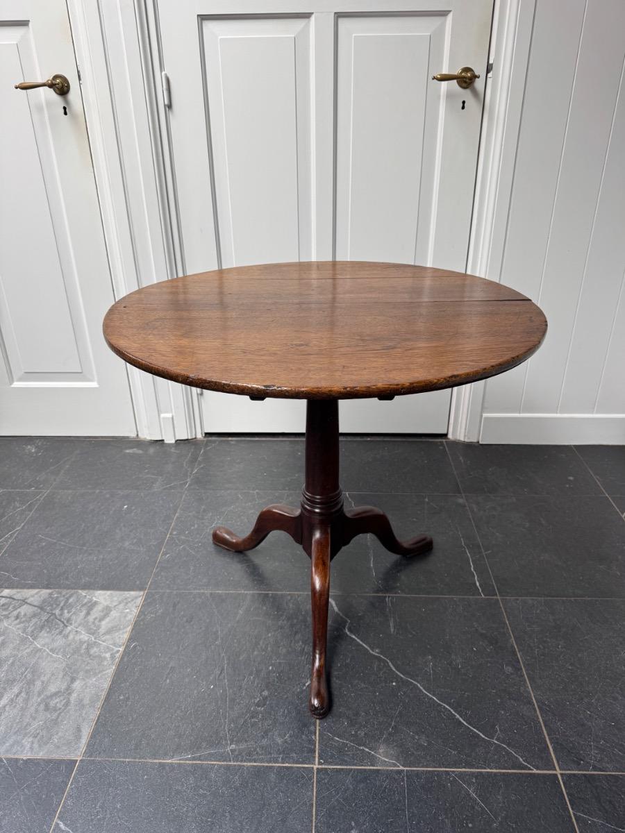 Tilttop tafel eikenhout ca 1780