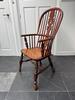 Windsor high back arm chair